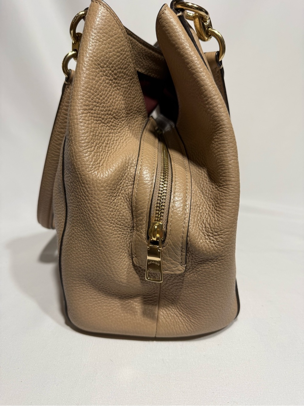 Coach shoulder bag tan pebble leather - Picture 7 of 12